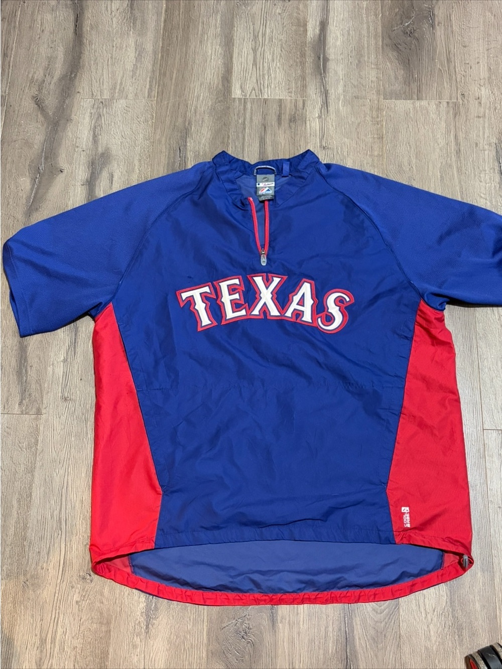 Texas Team Pullover Windbreaker - Blue & Red